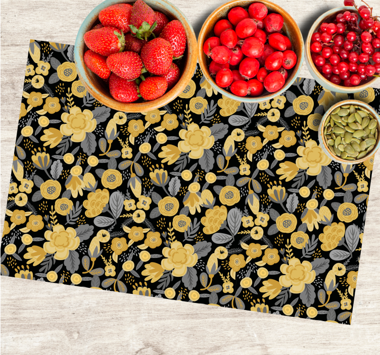 金色波兰民俗原始餐垫 - TenStickers