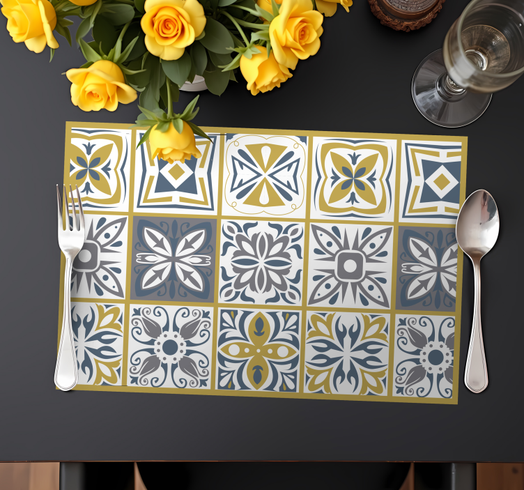 乙烯基餐垫原版 经典复古 - TenStickers