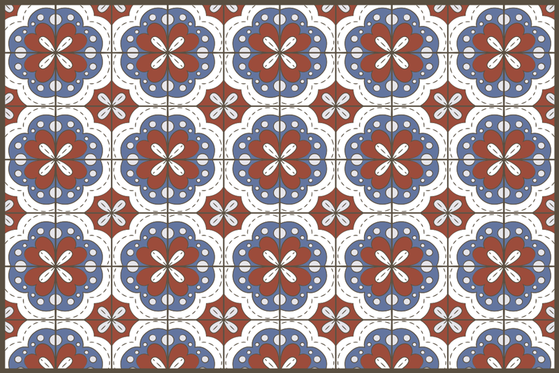 乙烯基餐垫原版 红色液压 - TenStickers