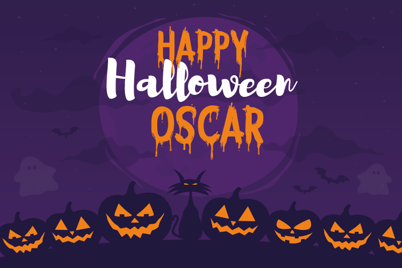 定制的万圣节快乐名字餐垫 - TenStickers