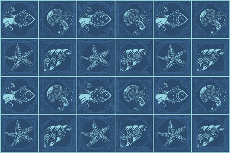 乙烯基餐垫原版航海主题图案 - TenStickers