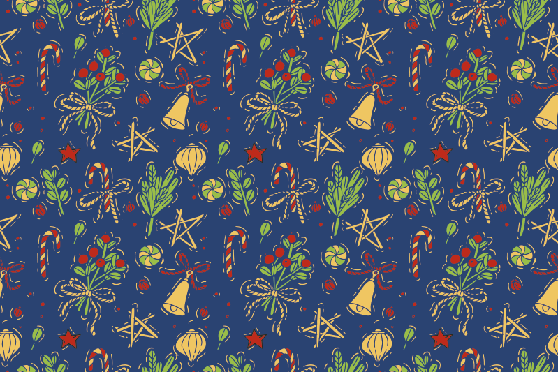 乙烯基圣诞餐垫适合节日桌面布置 - TenStickers