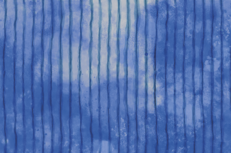 乙烯基餐垫贴图蓝色条纹图案 - TenStickers