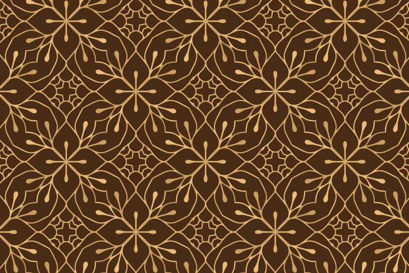 乙烯基餐垫贴图优雅花朵创意 - TenStickers