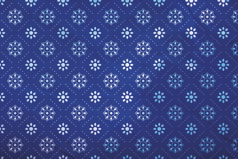 乙烯基餐垫贴图海军蓝图案表面 - TenStickers