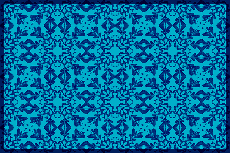 乙烯基餐垫贴图优雅植物设计 - TenStickers