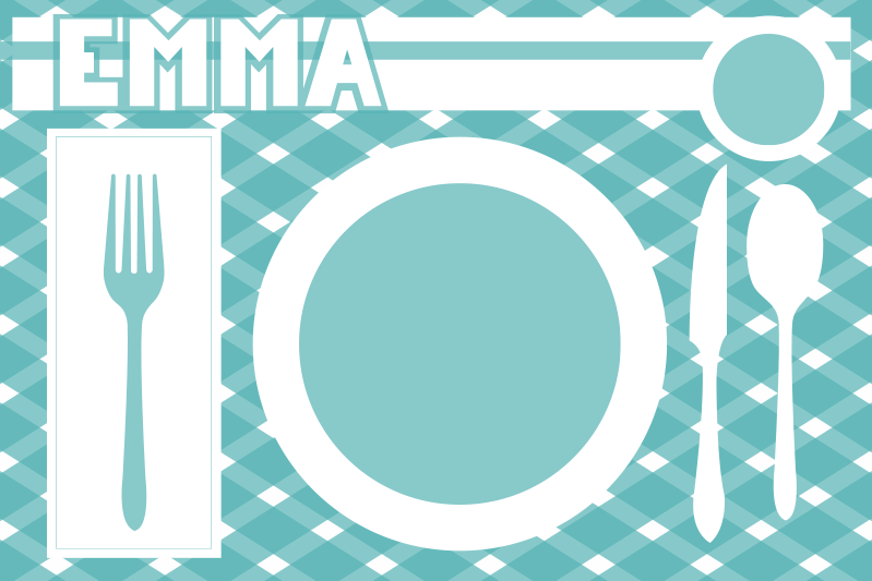 乙烯基餐垫品牌定制餐垫 - TenStickers