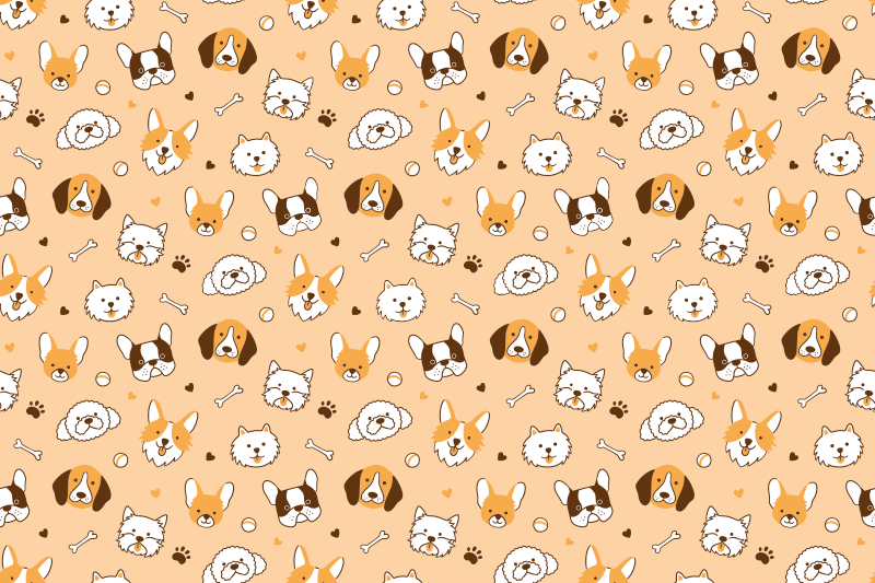 乙烯基儿童餐垫可爱动物脸谱 - TenStickers