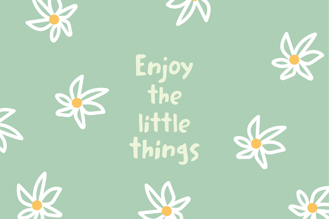 乙烯基餐垫原版雏菊花卉设计 - TenStickers