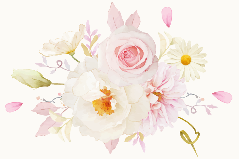 乙烯基餐垫原版花卉排列的乐趣 - TenStickers