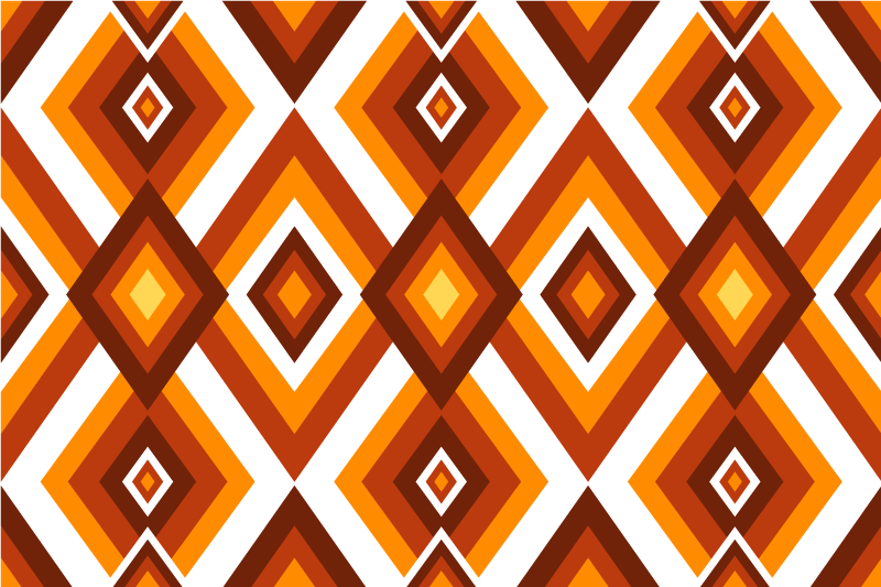 乙烯基餐垫原版几何钻石图案 - TenStickers