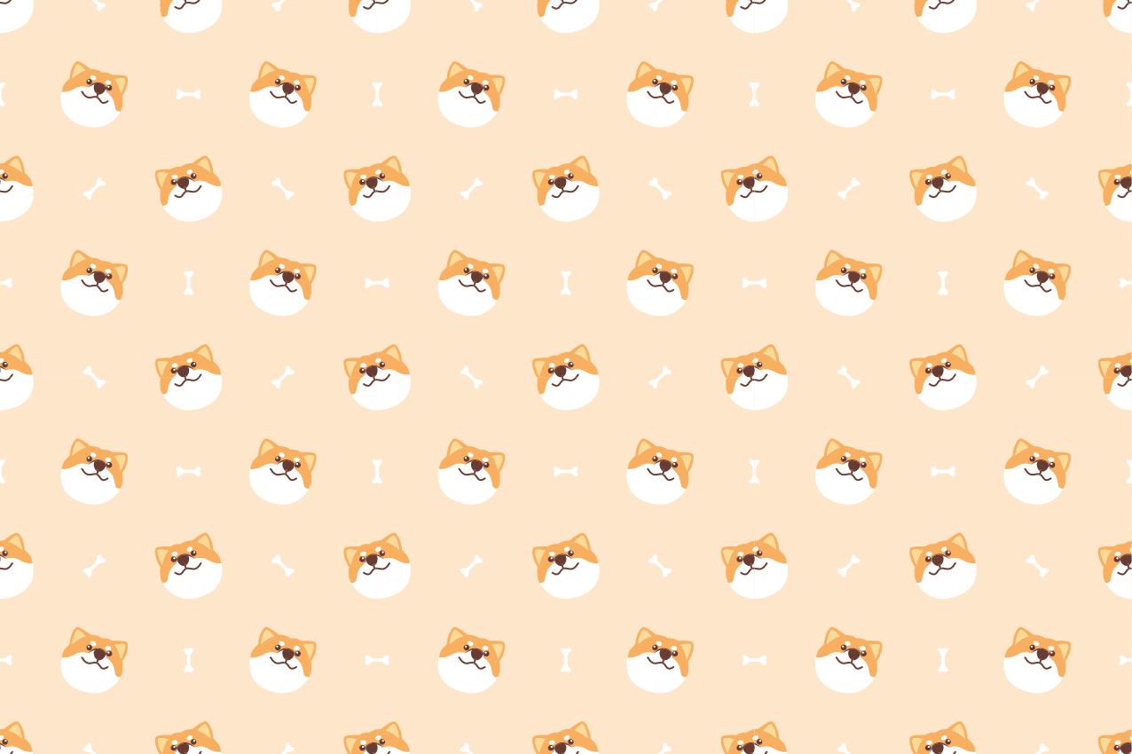 乙烯基儿童餐垫 快乐狗狗脸谱 - TenStickers