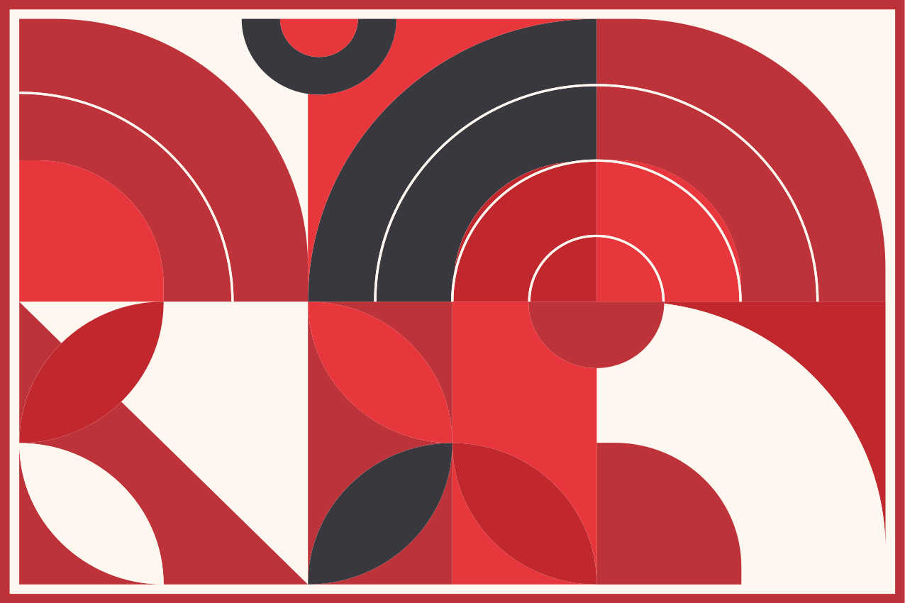 乙烯基餐垫呈现生动几何图形 - TenStickers