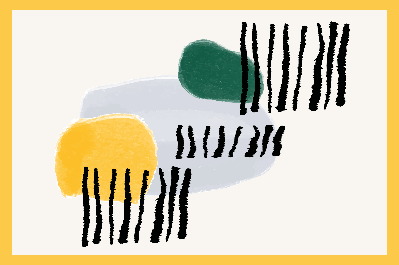 乙烯基餐垫，生动几何图形 - TenStickers