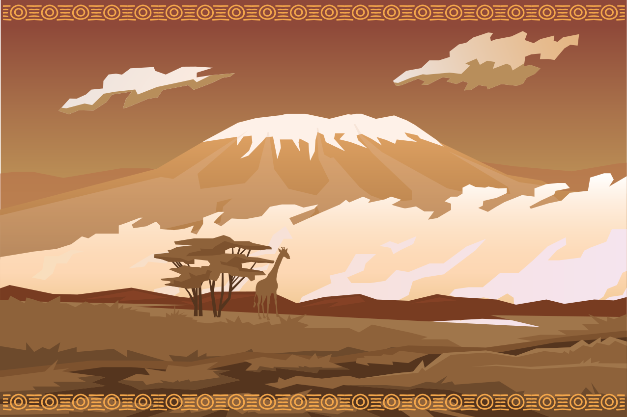 乙烯基餐垫原版壮丽山景 - TenStickers