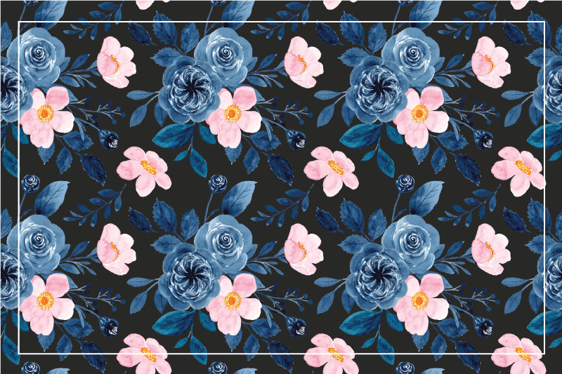 乙烯基餐垫原版植物纹理表面 - TenStickers