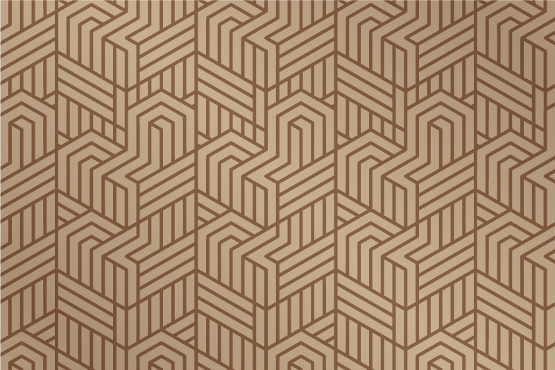 乙烯基餐垫几何纹理表面 - TenStickers