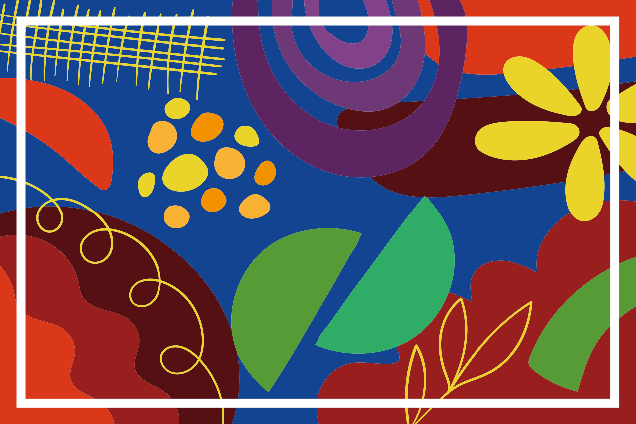 乙烯基餐垫原版引人注目的几何图案 - TenStickers