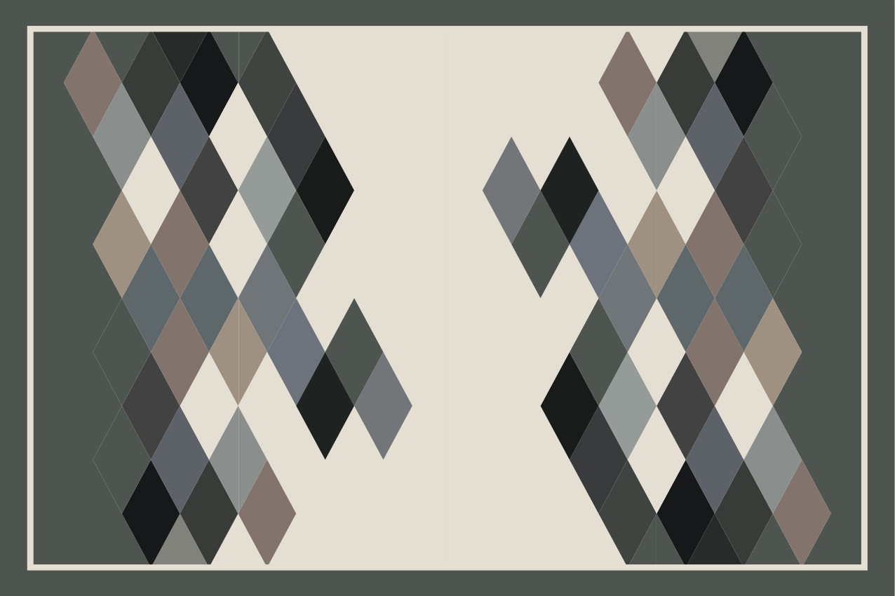 乙烯基餐垫几何图案表面 - TenStickers