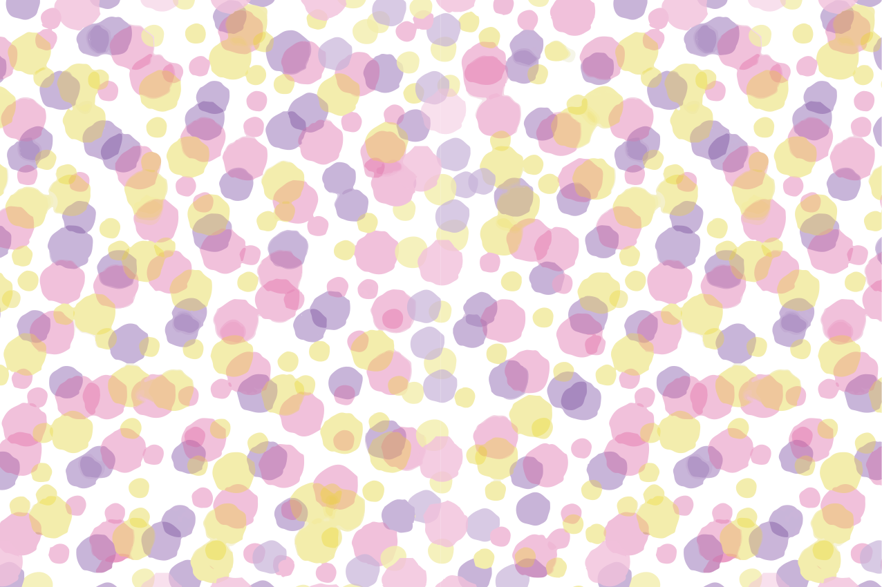 乙烯基餐垫贴图 彩色抽象图案 - TenStickers