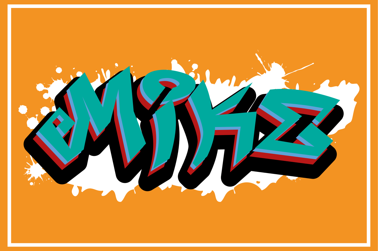 狂野风格国王涂鸦个性化餐垫 - TenStickers