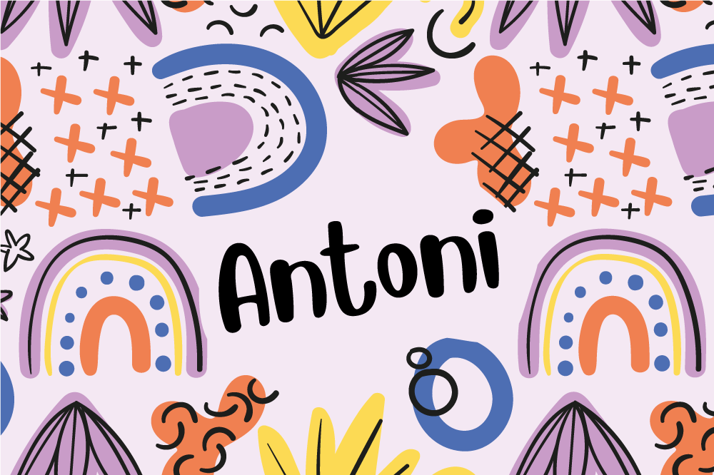 乙烯基儿童餐垫 彩色彩虹图案 - TenStickers