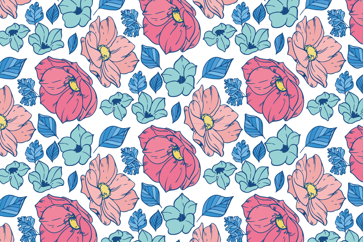 乙烯基餐垫原版植物艺术作品 - TenStickers