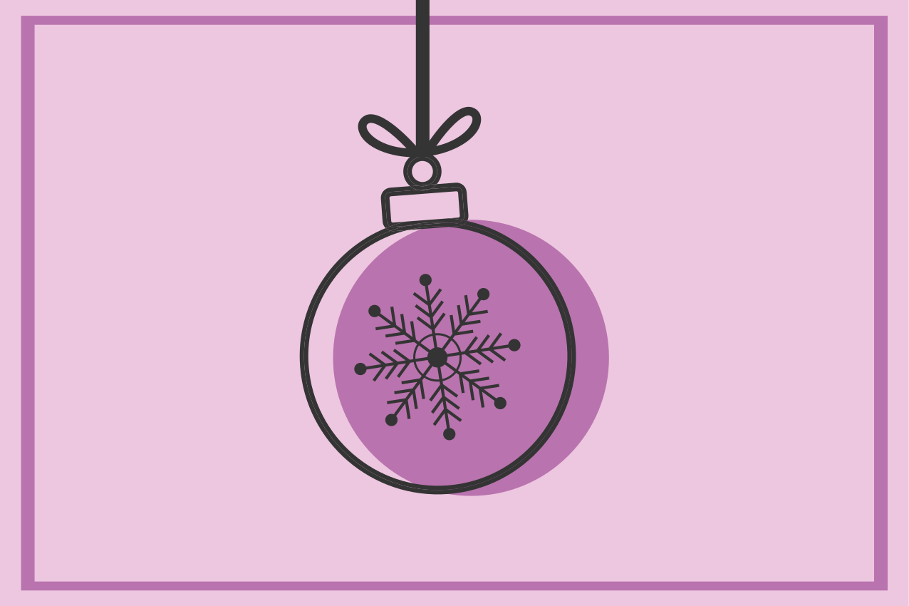 乙烯基圣诞餐垫雪花装饰插图 - TenStickers