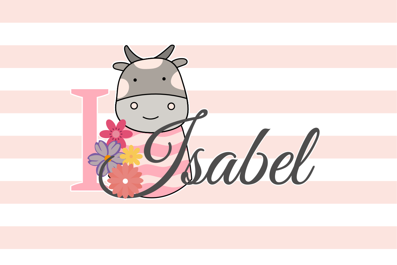 乙烯基餐垫品牌牛主题个性化设计 - TenStickers