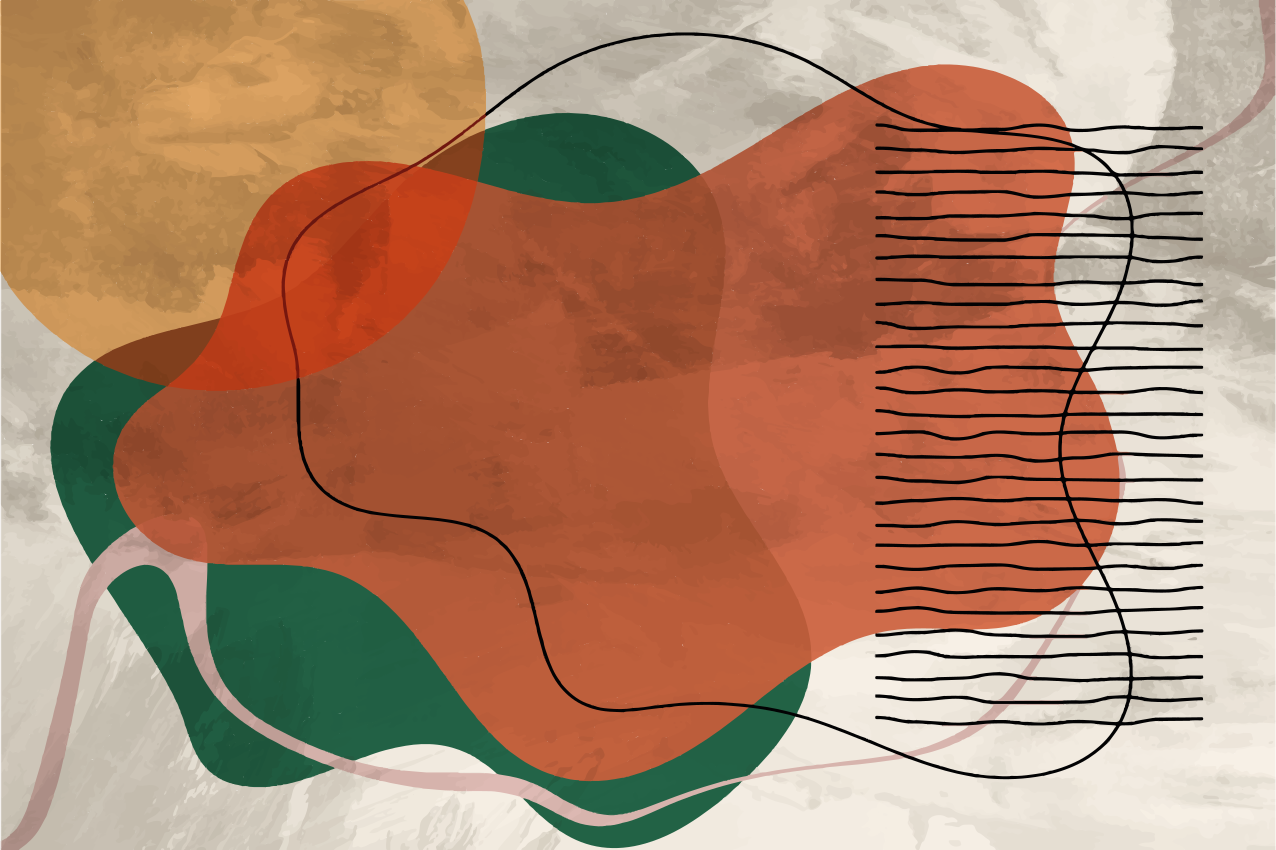 乙烯基餐垫呈现生动抽象形状 - TenStickers