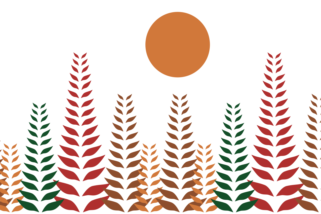 乙烯基餐垫时尚叶子图案 - TenStickers