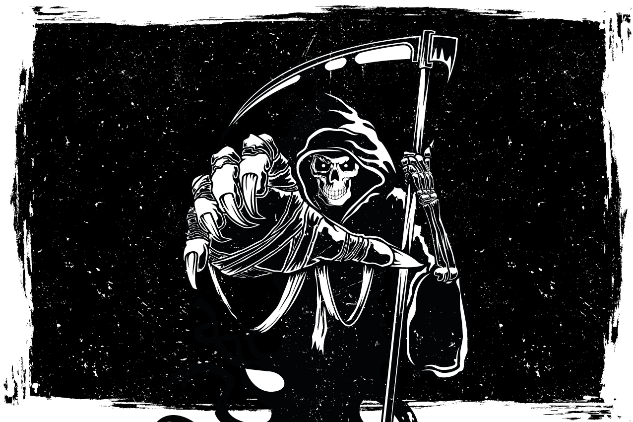 邪恶的剪影原始贴花餐垫 - TenStickers