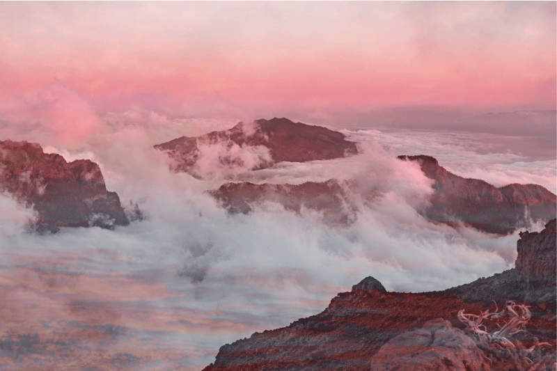 乙烯基餐垫山峦风景图 - TenStickers