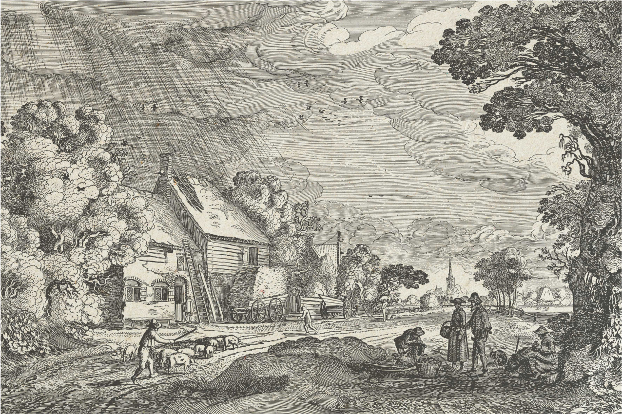 乙烯基餐垫原版复古风景场景 - TenStickers