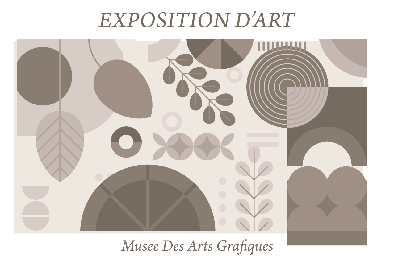 Exposition d'art graphique 乙烯基餐垫 - TenStickers