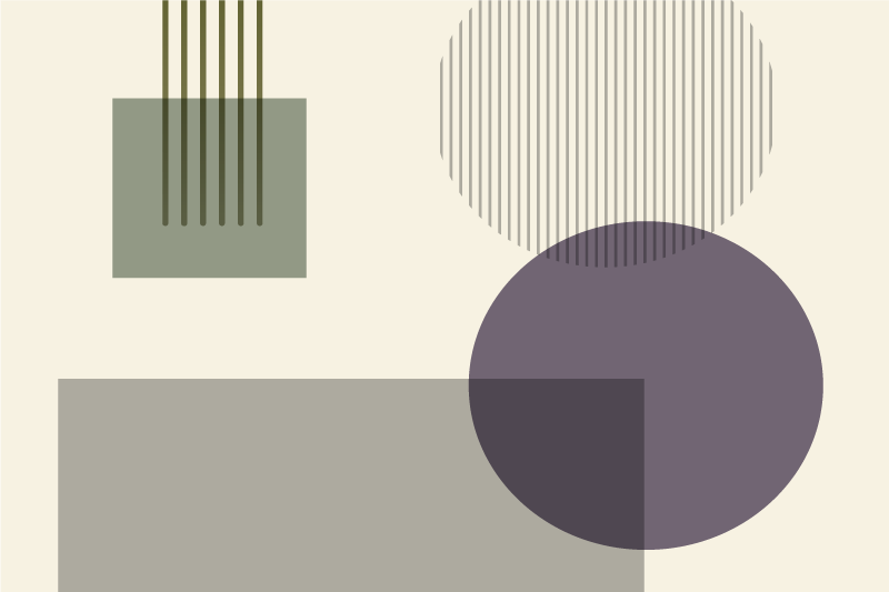 乙烯基餐垫几何图形图案 - TenStickers