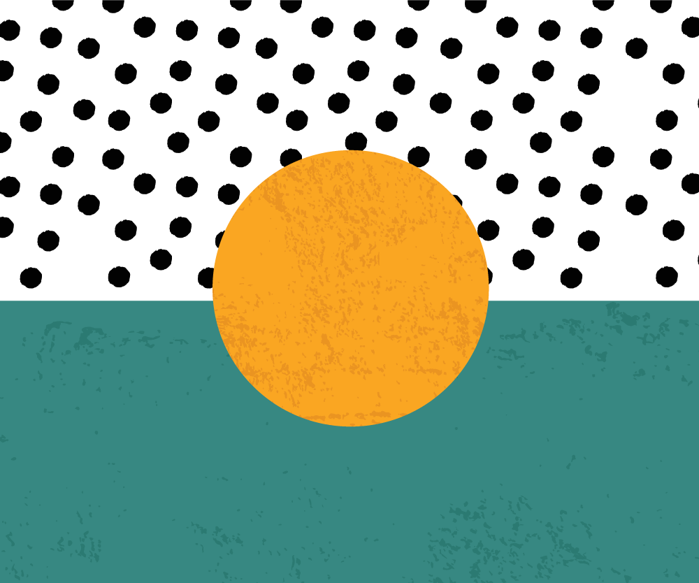 乙烯基餐垫大胆圆点底纹 - TenStickers