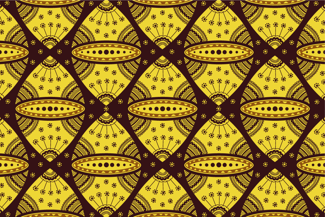 乙烯基餐垫贴图复杂几何图案 - TenStickers