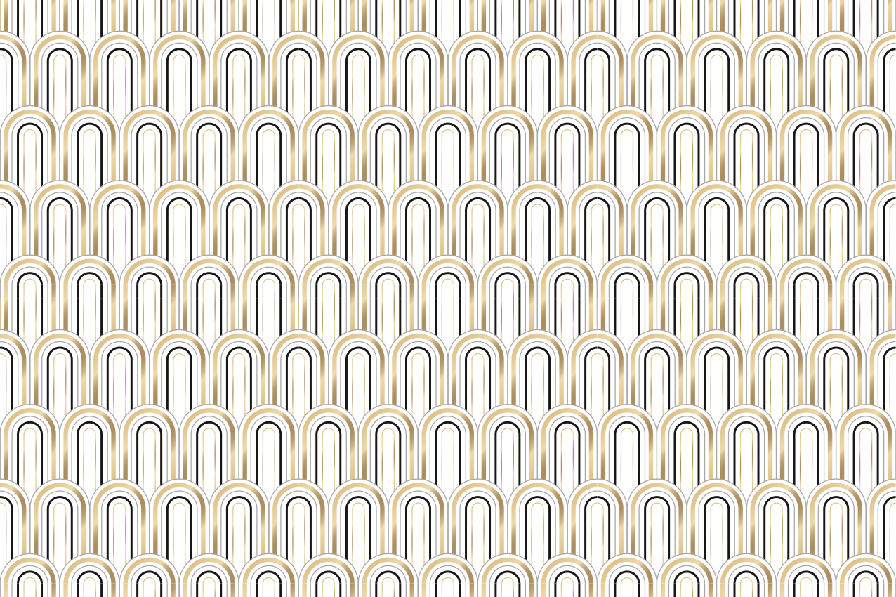 乙烯基餐垫曲线线条图案 - TenStickers