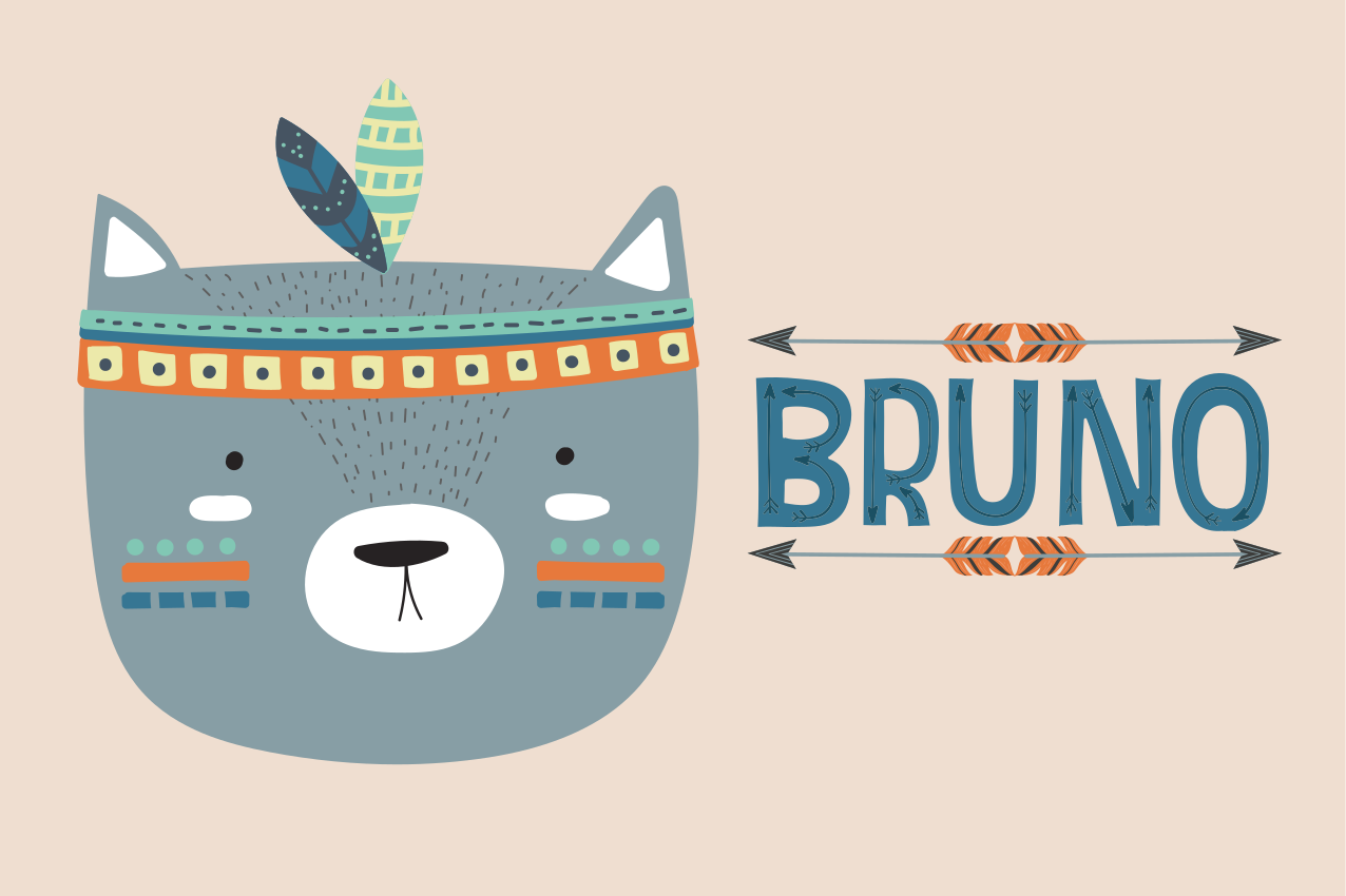 乙烯基儿童餐垫可爱动物插图 - TenStickers