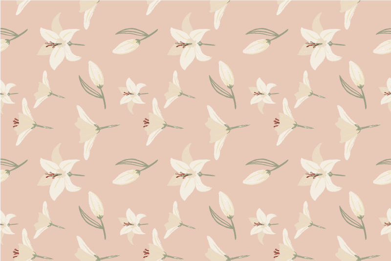 乙烯基圣诞餐垫花卉桌布 - TenStickers