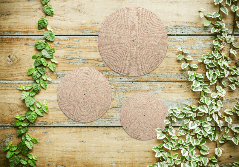 乙烯基餐垫天然杯垫套装 - TenStickers