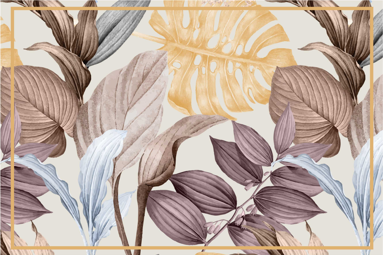 热带植物 xxl 家用餐垫 - TenStickers