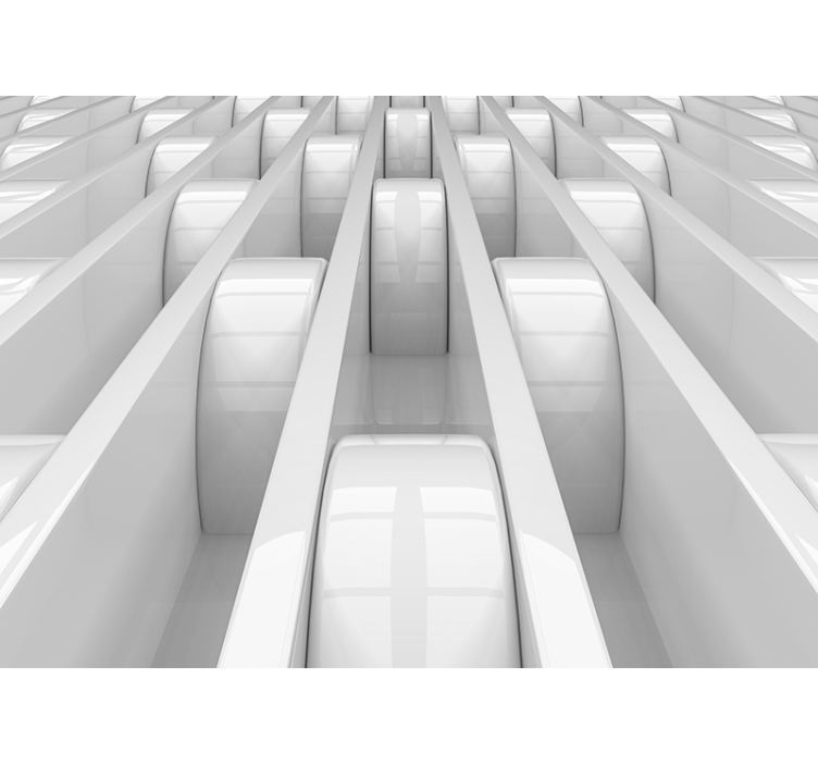 3d效果照片墙展现3d几何图形设计 - TenStickers