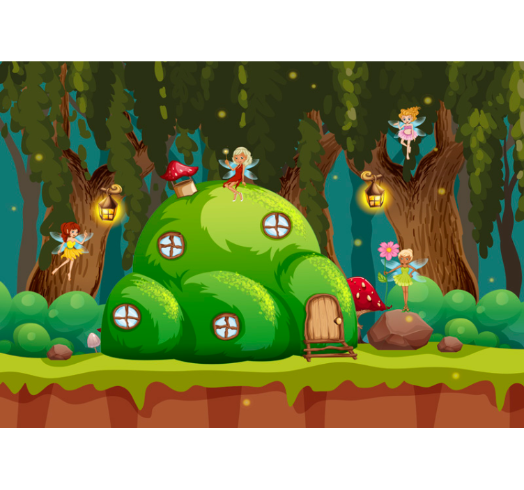 儿童壁画仙子世界 - TenStickers