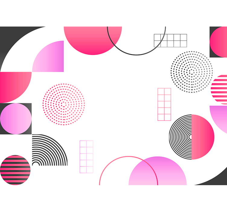 抽象照片墙 几何形状设计 - TenStickers