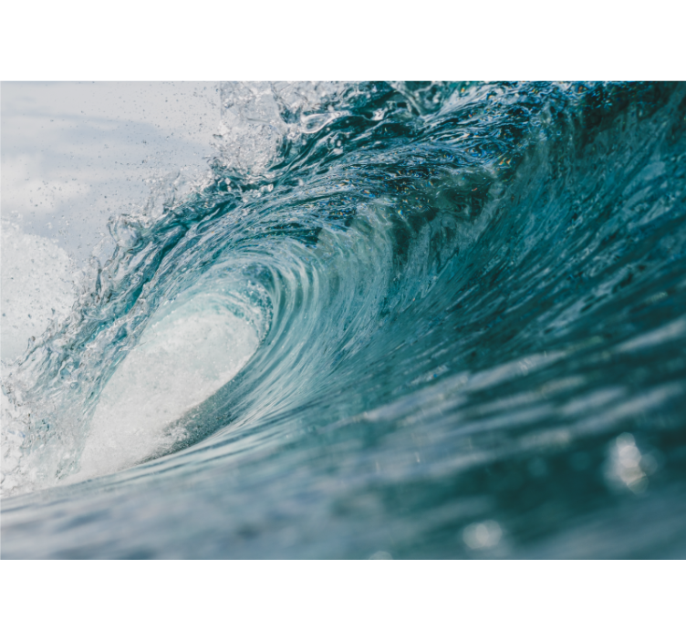 海洋的照片壁画展现动态海浪 - TenStickers