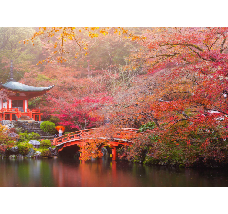 其他景观壁画宁静花园亭 - TenStickers