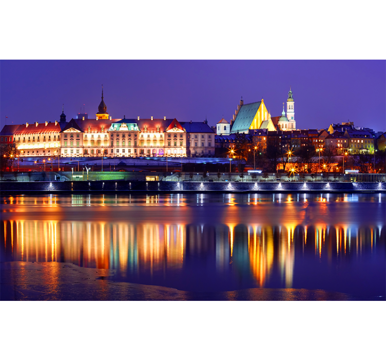 城市和乡村照片墙 历史景观倒影 - TenStickers