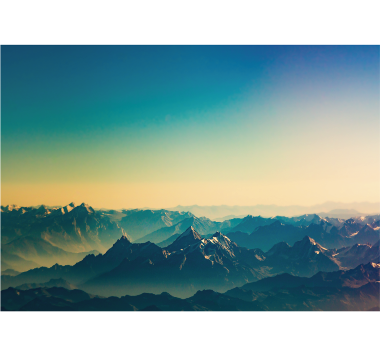 山地照片墙展示壮丽山脉风景 - TenStickers